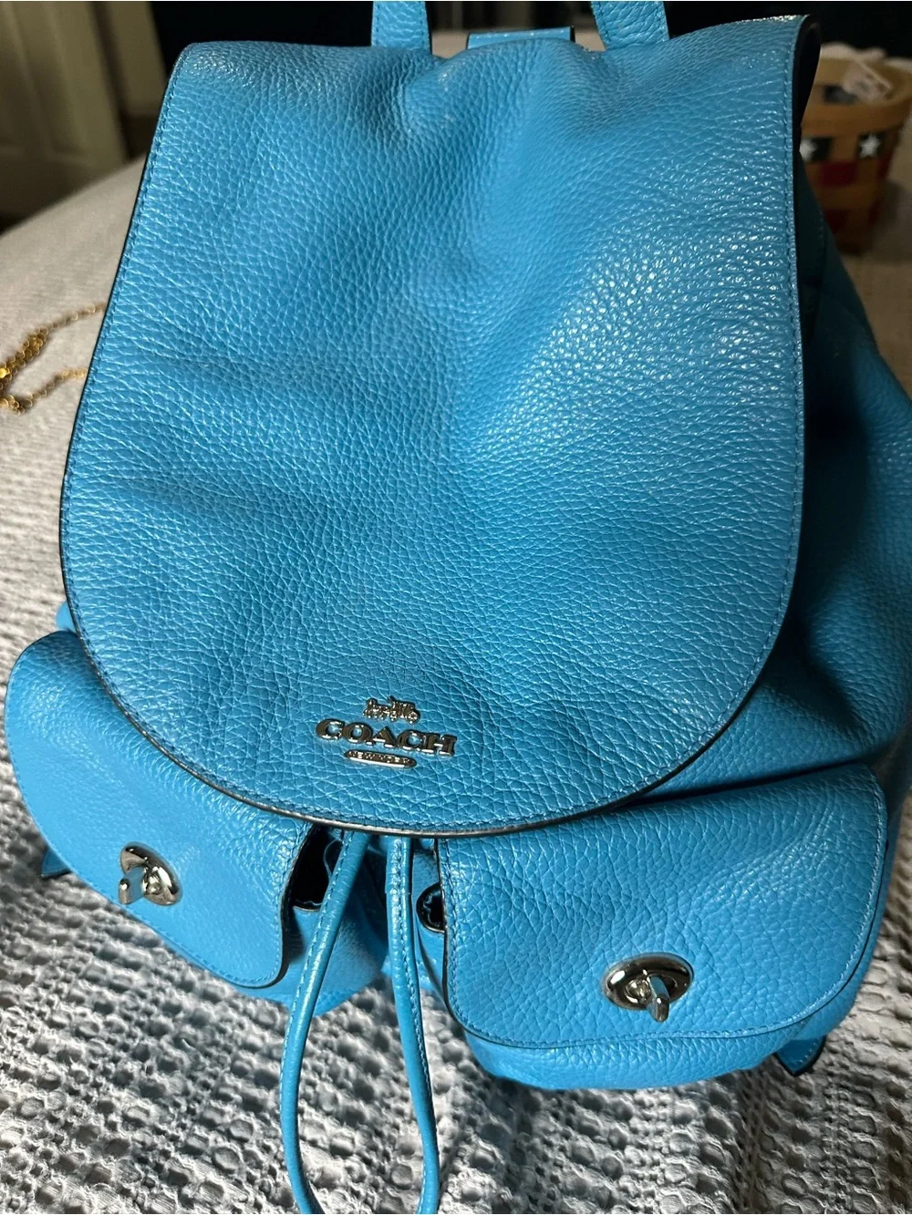 Coach pebbled leather